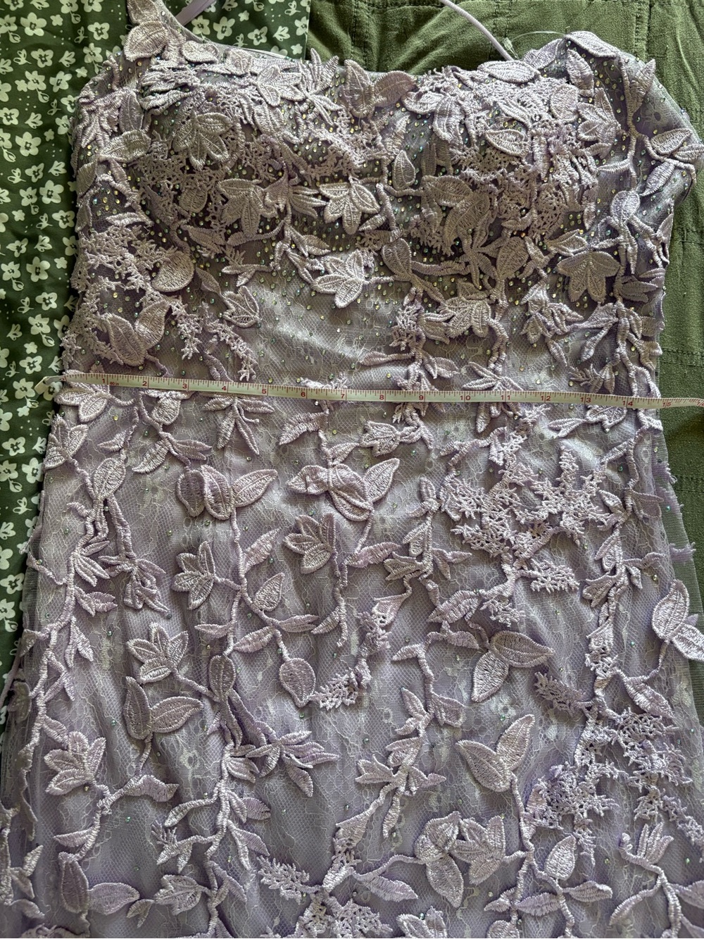 Elegant Lavender Lace Mini Homecoming Dress - Picture 8 of 9